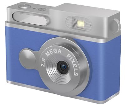 Appareil photo numérique vintage 1080p 12 MP Design rétro Écran couleur 2,4 cm Filtre intégré léger pour voyageurs