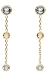 Skagen Sofie Sea Glass Damen goldfarben Edelstahl Ohrringe, SKJ1892710