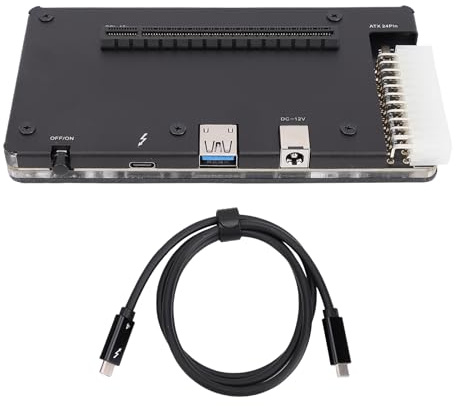 Eacam Extern GPU-dockningsstation EGPU-dockningsstation Grafikkortsdocka PCIe 16X-kortplats USB4 3 4 Hot Plug 1 M Kabel med för Bärbar Dator Liten Dator Handhållen Konsol
