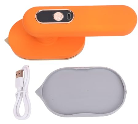 Topiky Mini Plancha de Viaje Inalámbrica para Ropa, Plancha Seca Portátil para Ropa, Mini para Manualidades, Acolchado, de Calor con Batería Recargable con 3