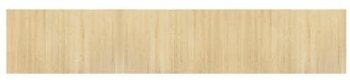 QJBSAVVA Tappeto in bambù, 60 x 300 cm, colore naturale chiaro, resistente, con fondo antiscivolo, per soggiorno, corridoio e cucina, design moderno