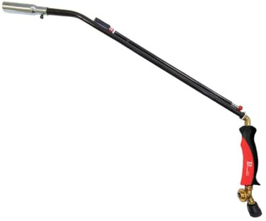 INTEC - Désherbeur thermique à gaz 1100W Brule Herbes Allumage piezo + Adaptateur multicartouche de gaz Elimine Mauvaises Herbes