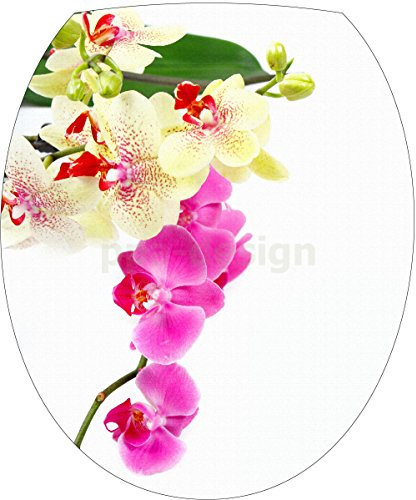 PPA DESIGN Sticker Autocollant Abattant WC Orchidée 35x42cm SAWC0351
