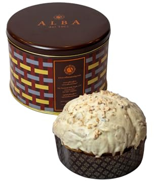 Panettone Artigianale Albicocca Candita Intera, Nocciole e Cioccolato Bianco Con Scatola Regalo!