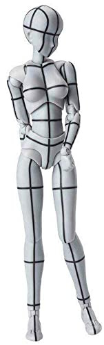 BANDAI - Body Chan Wireframe Grau 13 cm, 179404, Mehrfarbig
