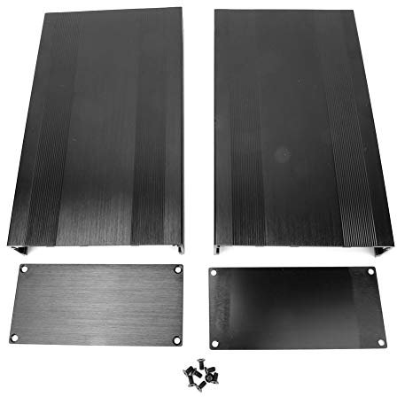 Custodia in alluminio, custodia in alluminio per custodia elettronica, circuito elettronico fai-da-te(250mm)