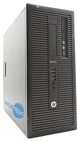Ordenador de sobremesa HP 800 G1 Tower Windows 11 Pro Core i3 Clock 3,40 GHz 32 GB RAM SSD 960 GB | Interfaz Serial RS232 COM MCN VGA DisplayPort Ordenador fijo (reacondicionado)