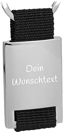 Tidero Schlüsselanhänger „Rom“ mit Wunschgravur personalisiert - mit Gravur Wunschtext - Geschenk Weihnachten Männer Frauen – personalisierbar