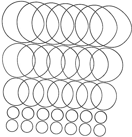 Hoement 50 Stück Gürtel Für Tonbandgeräte Antriebsriemen Für Recorder Kassettenriemen Rund Riemen Für Kassettendecks Riemen Für Kassettenrecorder Bandgürtel Runden Verstärker Gummi