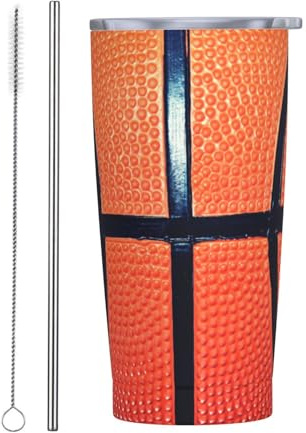 Vasos personalizados, tazas de acero inoxidable personalizadas de 20 onzas, taza de café de viaje aislada con tapa y botella de agua con pajita, regalo personalizado para familiares amigos, patrón de