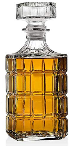 Decanter for whisky senza piombo in vetro cristallo for liquori o vino Bourbon