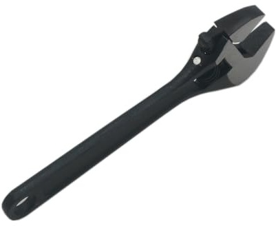 SENRISE Mini chiave regolabile, durevole, portatile, piccola, in metallo, mini chiave portatile per industria e riparazione auto (nero, 150 mm)