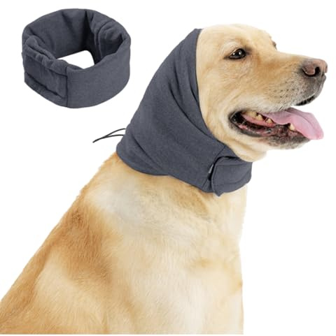 WPNCYK 1 Pcs Dog Ear Protectors, Dog Ear Defenders, Dog Snood, Dog Ear Muffs, Dog Ear Wrap Headband, Dog Ear Muffs Noise Protection, For Dogs Pet Neck And Ears Warmer Hood Headwear Ear Cover