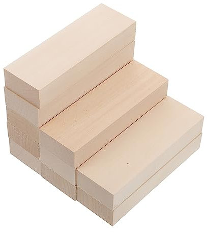 Operitacx 10stücke Holz-diy-bretter Glatte Planken Blank Unfinished Schnitzblöcke Für Bastel Und Dekorationsprojekte Naturmaterial Poliert Für Handwerk Machen Blöcke