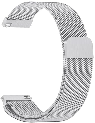 Vancle Metall Uhrenarmband 22mm, Edelstahl Schnellverschluss Smartwatch Ersatzarmband mit Magnetverschluss 22mm Quick Release Armbänder Darmen Herren