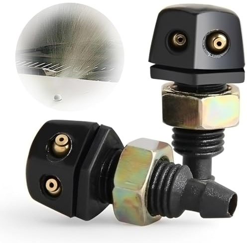 JEYORZY 2 pezzi Ugello Tergicristalli, Ugello Lavavetro per Getto d'Acqua per Tergicristallo Pompe Lavavetri Auto, Ugelli Universali per Parabrezza Dell'Auto