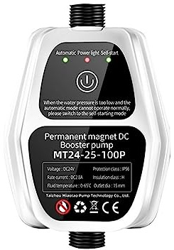 JVDDI Automatic Booster Pump Tap Water Pipeline Booster Water Heater Shower Shower Bath Water Pressure Pressurized Mute 24Vboosterpump(100Pa)