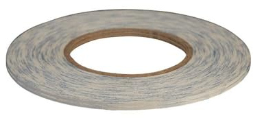 WUTA Lot de 2 rouleaux de ruban adhésif double face - 2 mm x 50 m - Modèle 3M 9448 - Extrêmement fin et solide - Pour le travail du cuir, le bricolage et le montage