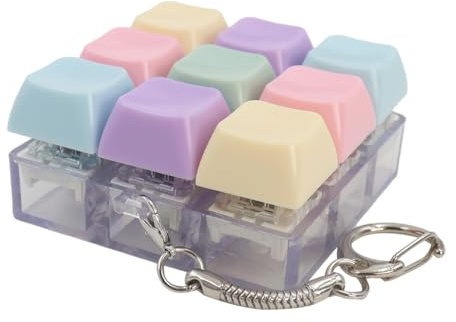 Namvo Keyboard Keychain, Keyboard Clicker 9 Keys, for Boosts Productivity, Keychain Attachment