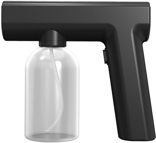 Nebulizador Desinfectante, Pulverizador Atomizador con Luz Azul, Nebulizador Desinfectante de Mano de 300 Ml, Máquina Portátil, Pulverizador Electrostático Recargable para Cocina, Baño, Atomizador
