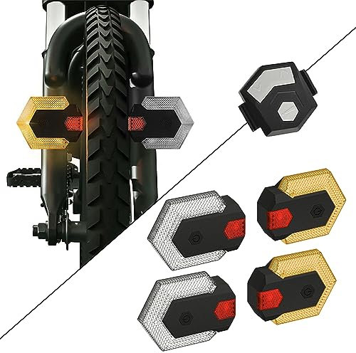 Bike Tail Light with Turn Signal, Bicycle indicators front and rear, Split Bike Tail Light 5 Modes, Wireless Remote Control USB Rechargeable Waterproof E-bike Turn Signal for Road Cycling Safety
