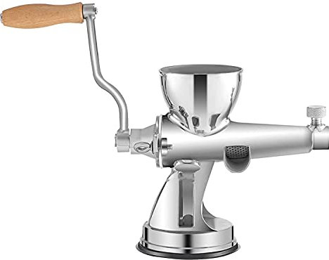 Exprimidor Manual de Acero Inoxidable con manivela, exprimidor de Hierba de Trigo, Molinillo de Hierba de Trigo Manual con Base de Ventosa; Extractor de exprimidor Manual para Jeng