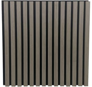 Endorphin Akustikpaneel Holz mit Filz, Eiche Grau, 58x58 cm | Wandpaneele, Echtholzfurnier, quadratisch, zum Kleben oder Schrauben, einfache Montage, 2,1 cm dick