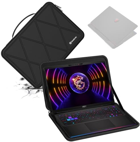 Smatree Hard Eva Schutzhülle Tasche Kompatibel für 16 Zoll MSI Raider GE68HX 13VG-068US, Wasserdicht Hard Tasche für 16 Zoll MSI Vector GP68HX 13VH-098US Laptop (X8311)
