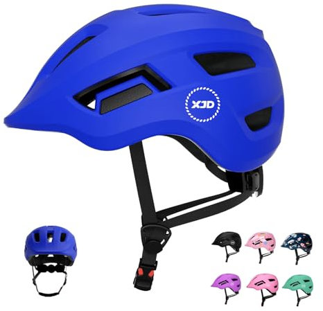 XJD Fahrradhelm Kinder, Kinderhelm für 2-8 Jahre Mädchen und Jungen, Skaterhelm Baby Verstellbar, Helm Fahrrad Kleinkind für Roller Scooter, Sporthelm (Blau, S)