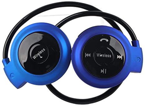 Små Bluetooth Hörlurar, Sport Wrap Runt Huvud, Universiell Trådlös Bluetooth Sport Stereo Headset Hörlurer (BLUE)