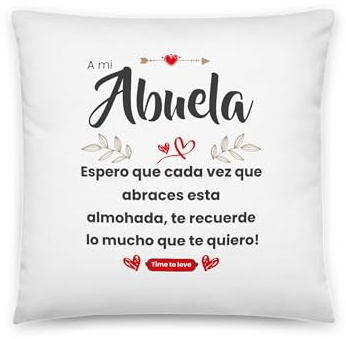 Kembilove | Cojin Personalizado | Regalo Abuela | Cojines Originales | Detalle para Abuela | Regalos Originales para el Día de la Madre | Regalos Originales para Mujer