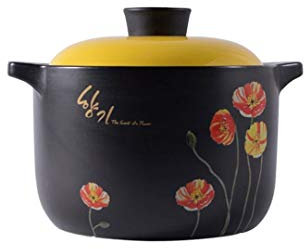 Cazuela grande negra, cazuela de cerámica de alta temperatura, cazuela para sopa, cazuela para sopa, utensilios de cocina, olla para estofado de cerámica, olla de cocina