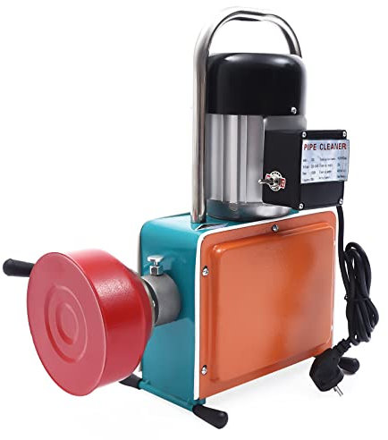 TESUGN Rörrengöringsmaskin, 1 000 W avloppsrensare, rörrengöringsanordning, rörrensare med 16 mm borrset, 20 mm till 150 mm rörrengöring rengöringsverktyg avloppsrenare
