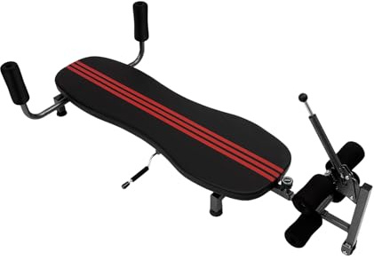 Mermajestic Rückenstreck-Traktions-Inversionstisch Mit 150kg Belastbarkeit, Sehr Platzsparend, Rückenmassage Lendenwirbeldehner Rückenstrecker Gerät, Beinstrecker Beinbeuger Gerät Schwerkrafttrainer