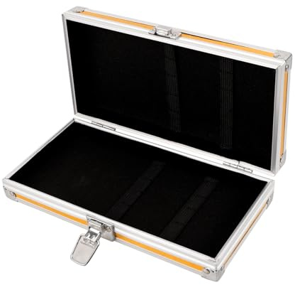 Aluminiumlegierung Werkzeugkoffer Tragbar, Mehrzweck Aufbewahrungsbox | Goldfarben, ein Stück Gehäuse mit Organisation, für Werkzeuge und Zubehör, Kompakt im Format