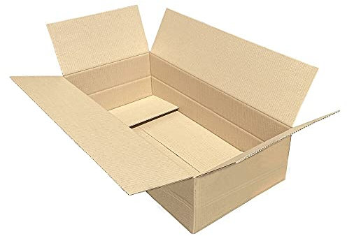 VEPATIM Faltkarton 800x400x(100)-210mm (Außenmaß) mit variabler Höhe 1-wellig Dickwelle