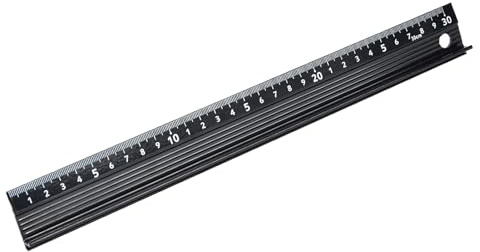 ZenithAur Sicherheitslineal mit Schutz – L-förmiges schneidendes Metalllineal für genaue Messungen und Zeichnungen, Hardware-Zubehör aus Outlast-Aluminiumlegierung (L type 30cm)
