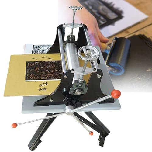 Pressa Da Stampa Manuale Piana, Pressa Per Stampa A Blocchi Di Linoleum Da 320 * 500 Mm, Regolazione Dell'Altezza, Pressa A Leva Manuale, Pressa Per Stampa Tipografica, Per Inchiostro Per Blocchi