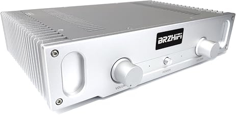 BRZHIFI A1S Reiner Class A Verstärker 20W×2 2.0 Kanal HiFi Stereo Audio Endverstärke (Silber)