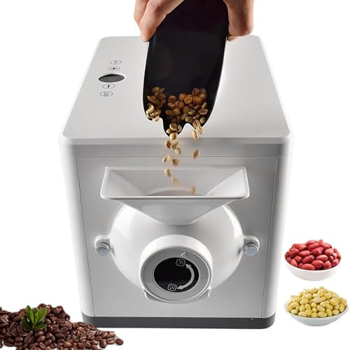 Tostador Eléctrico De Granos De Café, Máquina Tostadora De Café Comercial Con Puerto De Alimentación Desmontable Grande, Peso De Tostado De 1500 G, Temperatura 100-250 ℃ Y 30 S-90min Ajustable