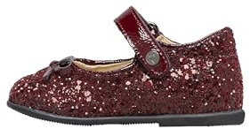 Naturino Ballerine in Pelle e Tessuto Glitterato, Bordeaux- 20