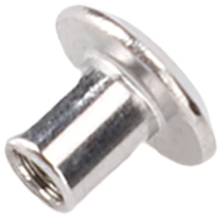 Rivet e Viti in Acciaio Inossidabile 100 Paia, 0,16x0.2x0.33in Kit a Vite a Testa Piatta Rotonda per il Fissaggio, Decorazione con Materiale in Lega, Mestieri Fai -da -te,