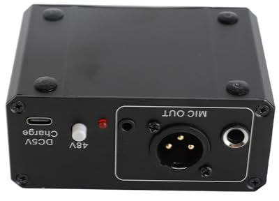 Itonash Préample de Micro, Gain de 20 DB, Puissance Fantôme avec Sortie XLR pour Dynamique, Microphones de Condenseur, Booster