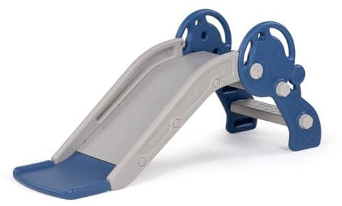 Chipolino, Scivolo per Bambini Lunghezza 116 cm canestro da Basket gradini, colorazione:Blu