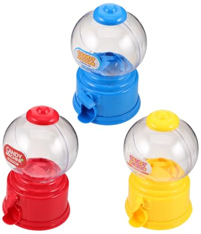 Cabilock 3 Piezas Dispensador de Dulces Mini para Plástico para Escritorio Contenedor de Snacks para Fiestas Bodas y Cumpleaños