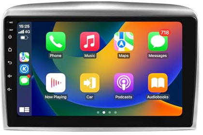 Ossuret Autoradio para Lancia Ypsilon (2006-2011), 9 Zoll Android 13 Pantalla Táctil 2+32GB Navegación GPS con Carplay Android Auto WiFi Bluetooth USB Control del Volante DSP USB