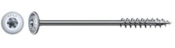 50 Vis Charpente Bois Tête Cylindrique Torx TSTAR + pointe 4CUT F/Partiel 8 x 140 mm - Zingué WIROX - D-Work