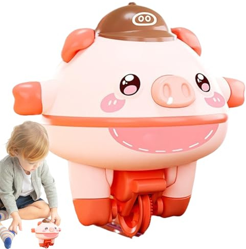 Piggy Walker - 5,5x4x4,7 tum 450 g, Akrobat husdjur, Veh Balansleksak för stunts | Enhjuling för grisvandring | Roliga leksaker, Edu leksaker