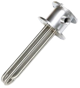 Flansch-Wasserzerhitzerelement, 3-phasig, 380 V, 15 kW/18 kW, Tauchwarmwasserbereiter, 115 mm, elektrisches Rohrheizelement mit rundem Flansch for Kessel(15kw L580mm)