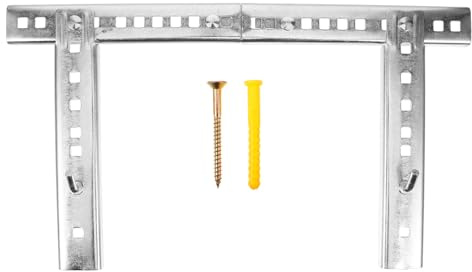 GOOHOCHY Support Mural pour Chauffe-eau Électrique en Fer Argenté, Design Compact et Polyvalent, pour Murs Creux et Petites Salles de Bain